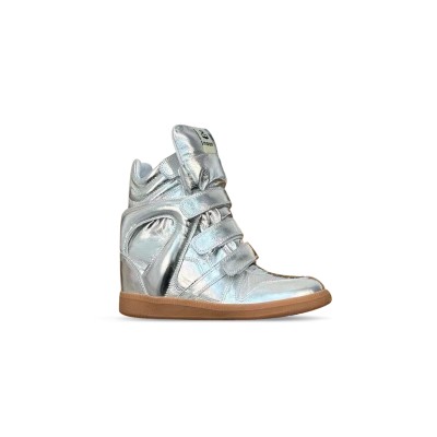 ISABEL MARANT BEKETT SNEAKERS BEKETT LEATHER WEDGE SNEAKERS